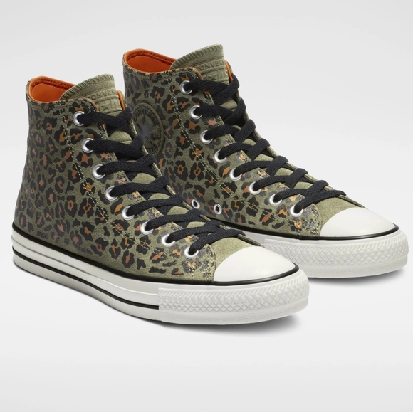 converse high tops leopard print